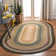 Tapis brun à motif géométrique tissé à plat à la main Georgina