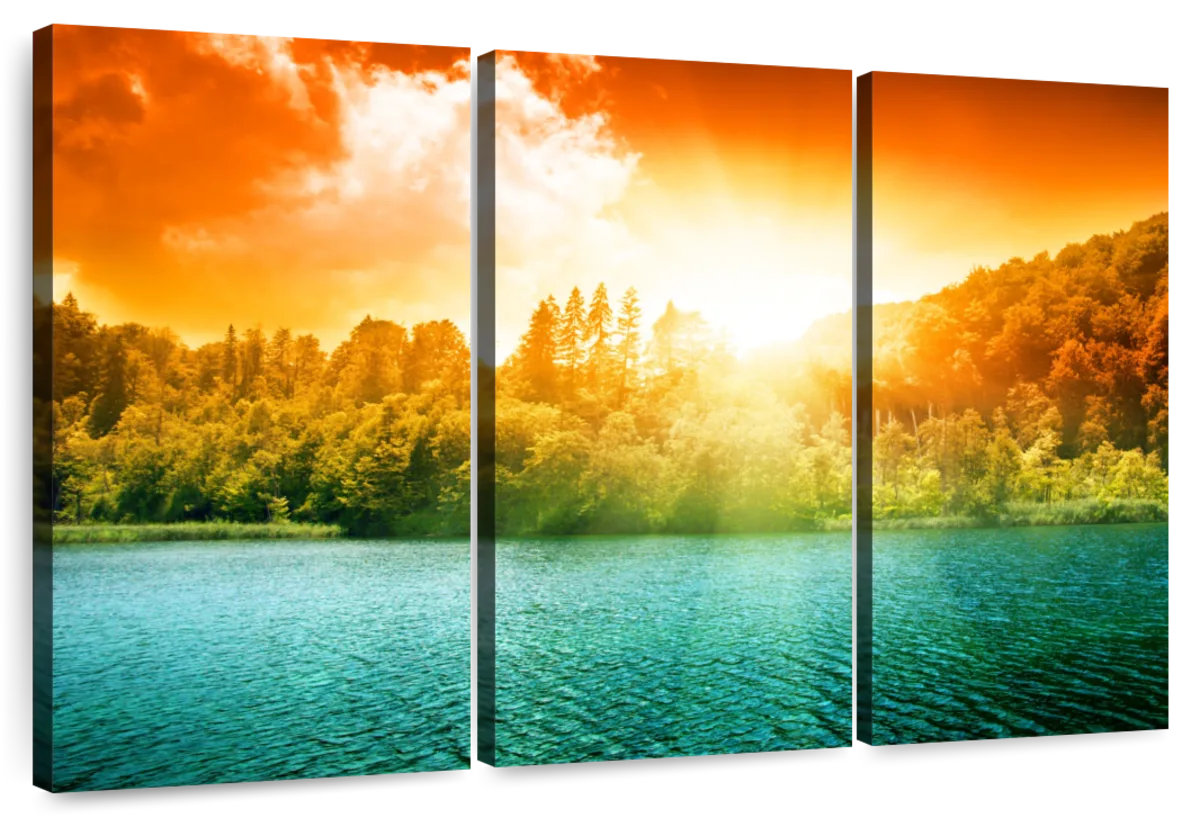 Millwood Pines Alvord Dazzling Sunset Lake | Wayfair