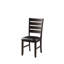 2 chaises d'appoint en noir et aspect. Capacité de poids de 220 lb. Profondeur du siège de 16 po. Hauteur de 20 po. Revêtement élégant. Coussin en mousse confortable. Style de fabrication.
