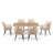 Outdoor 6-person Dining Set With Cushions-302054345