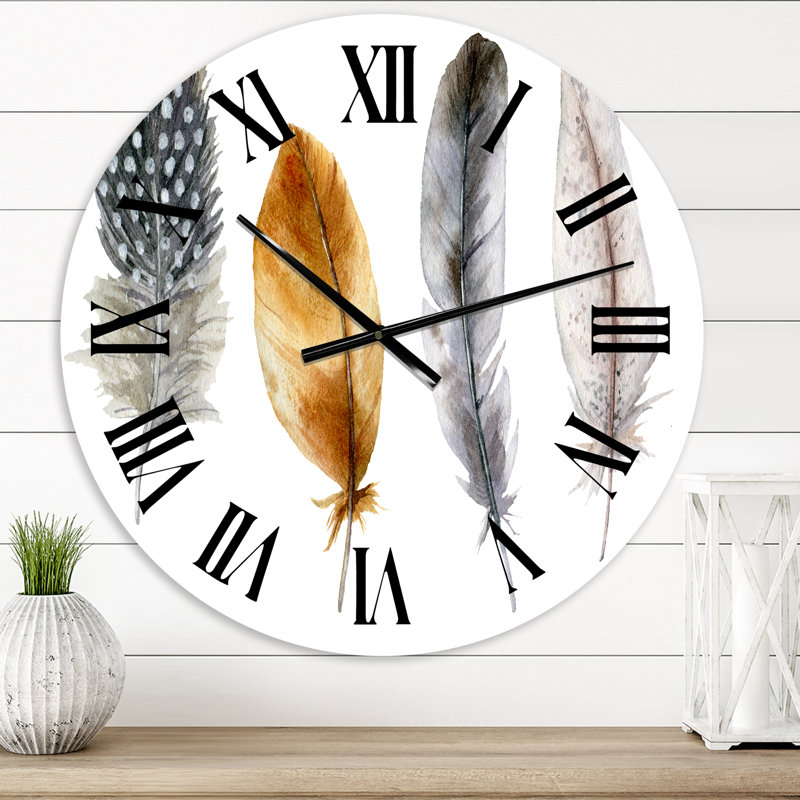 Horloge murale bohème et éclectique Boho, Surdimensionné