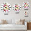 Compass Of Flowers - Horloge murale traditionnelle-93594369