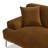 Mineta 94.5" Fabric Performance Velvet Sectional Sofa In Ginger Brown-122253136-122253133