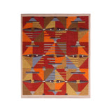 Handmade Scandinavian Style Kilim Red Brown Flat-Weave By Rug & Kilim