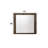 Elettra Rustic Walnut Finish Mirror