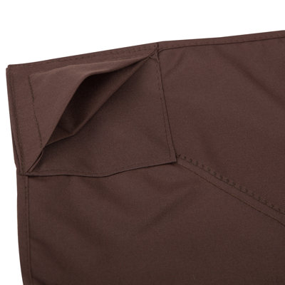 Outsunny 9.8' X 9.8' Gazebo Replacement Canopy, 2-Tier Top UV Cover For 9.84' X 9.84' Outdoor Gazebo Models 01-0153 & 100100-076, Coffee (TOP ONLY)