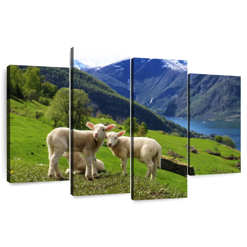 Brampt Norwegian Sheep, 48" H x 75" W