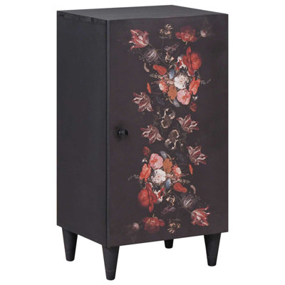 Solid Wood Rectangle Accent Cabinet