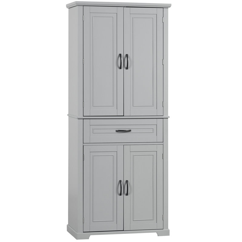 Bathroom Storage: Keep Your Organized And Tidy Cabinet With Ample Easy Access, Gray, 70.28" H x 30.56" W x 15.88" D