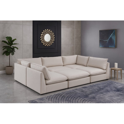 Tupman Upholstered U-Shaped Sectional Reversible