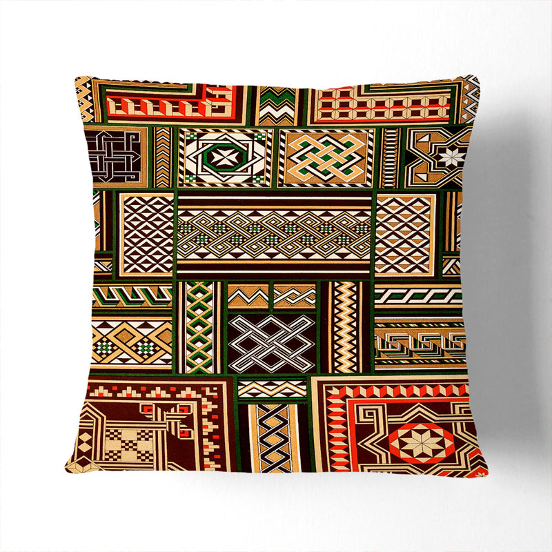 Geometric Square Cushion, 55cm H x 55cm W x 20cm D