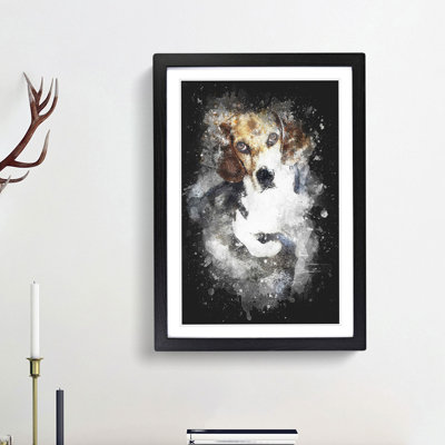 Beagle Dog - Picture Frame Graphic Art Print