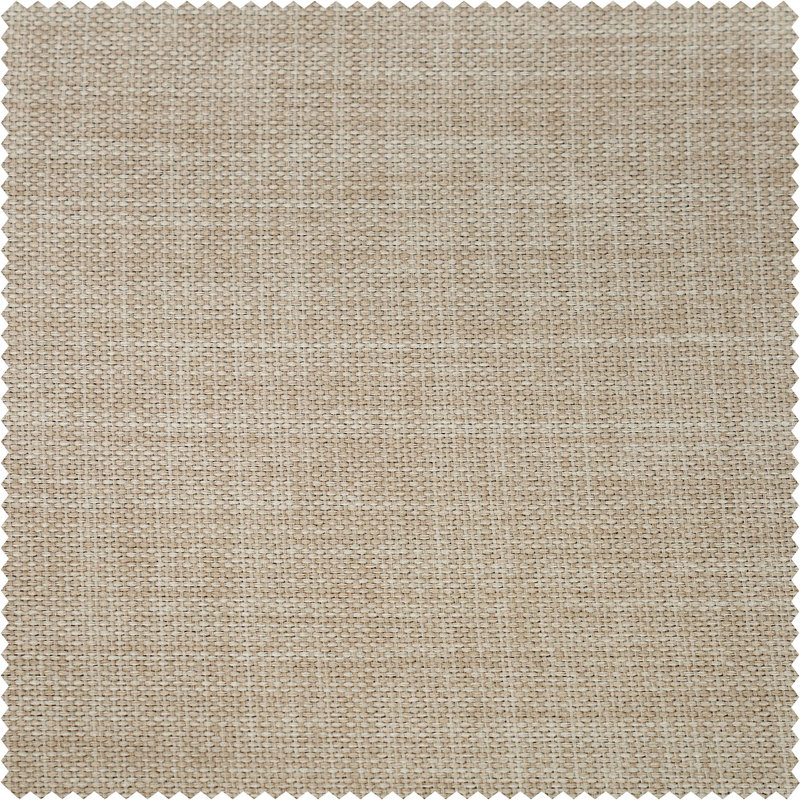 Ottis Faux Linen Room Darkening Curtain Panel, Thatched Tan, 50" W x 84" L