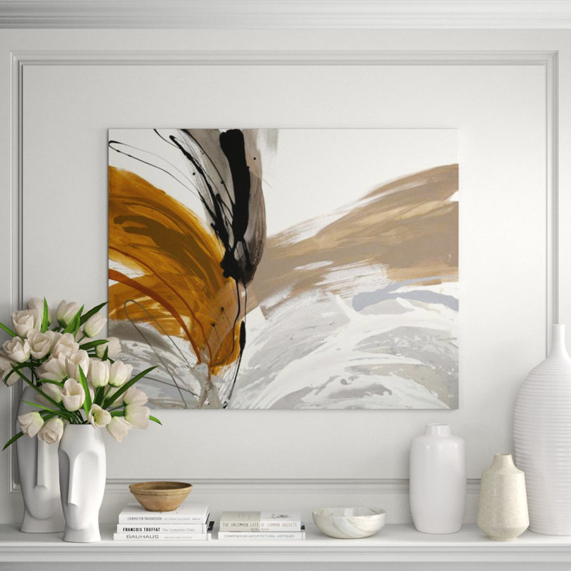 Gray Wings Print by Sara Brown, 36" H x 45" W x 1.5" D, Outdoor