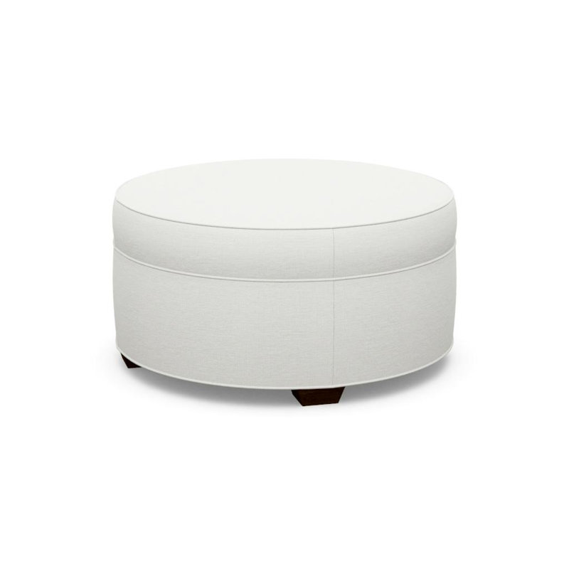 Ottoman Shop Round Ottoman, Walnut, 5246-99