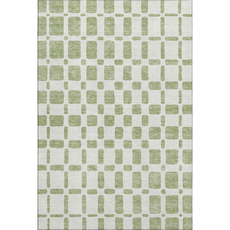 Premium Machine Washable Prisco Aloe Rug