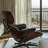 Real Leather lounge chair with Solid Wood-119218620