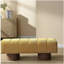 Chaise de salle à manger, aucun assemblage requis, pieds de tabouret en velours jaune de salon de chambre à coucher, capacité de poids de 300 lb