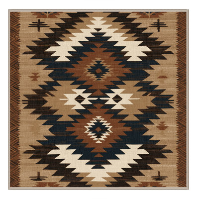  Tapis lavable à motif de chevrons