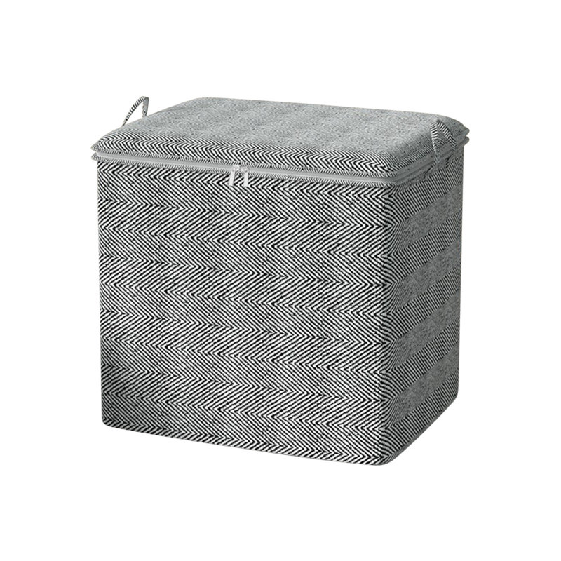  Large Capacity Storage Bins with Lids & Reinforced Handles, Foldable Closet Organizers and Storage, Clothes Storage Basket Containers for Clothing, Sweater, Comforter, Bedding