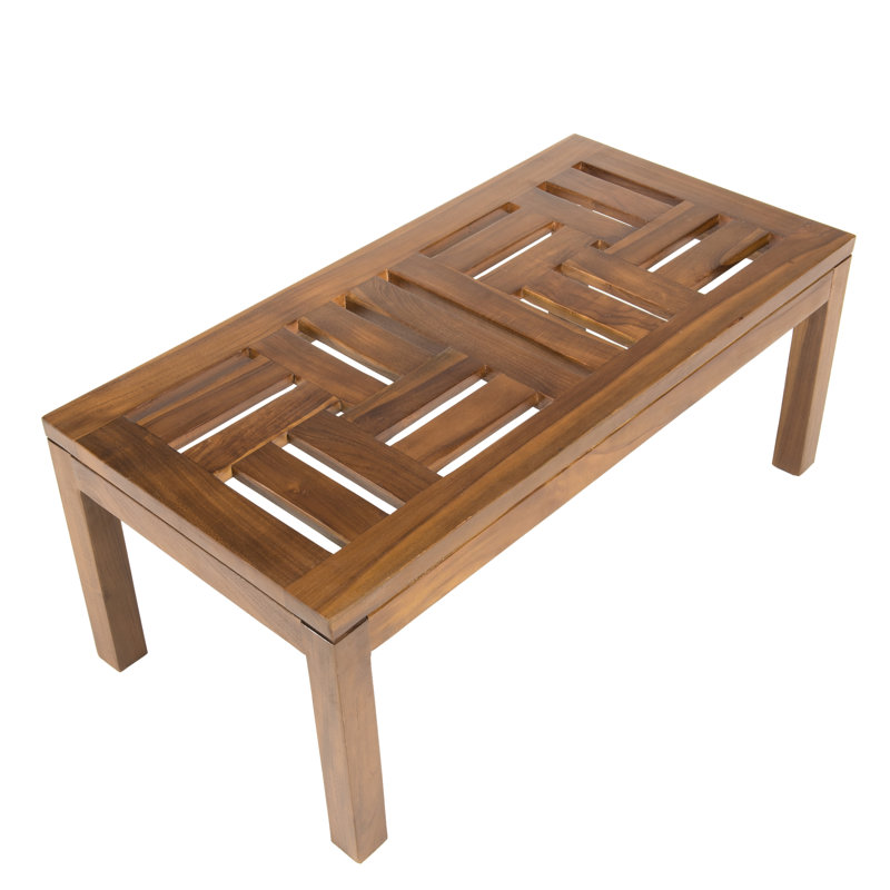 Chirokitia Rectangular Teak Outdoor Coffee Table , 100cm cm W 50cm cm D