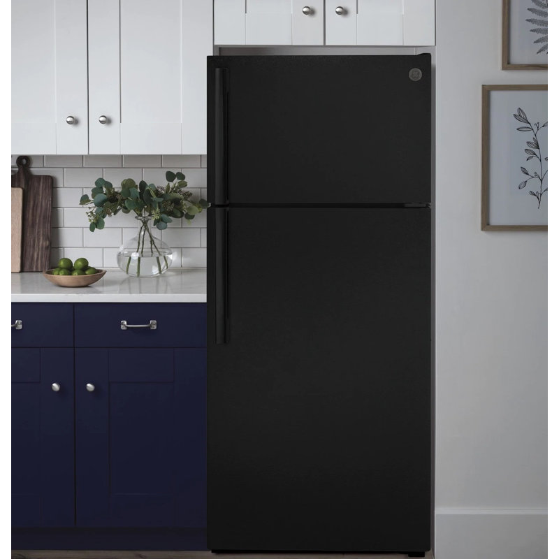 28" Top Freezer 16.6 cu. ft. Refrigerator, Black
