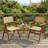 Bamboo Folding Chairs Lightweight And Sturdy Space Saving Design No Assembly Required Comfortable Breathable Backrest And Armrests Perfect For Dining Room Balcony Or Cafe Available In Three Colors | 2Pcs-752884882-752884883