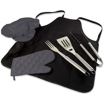 Ensemble de barbecue BBQ Tablier Tote Pro - Tablier de barbecue robuste avec accessoires pour barbecue