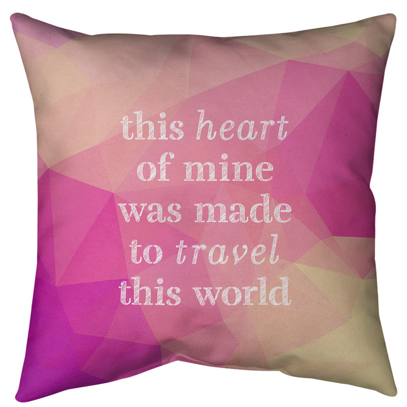 Coussin de sol, 28 po x 28 po, Rose / beige