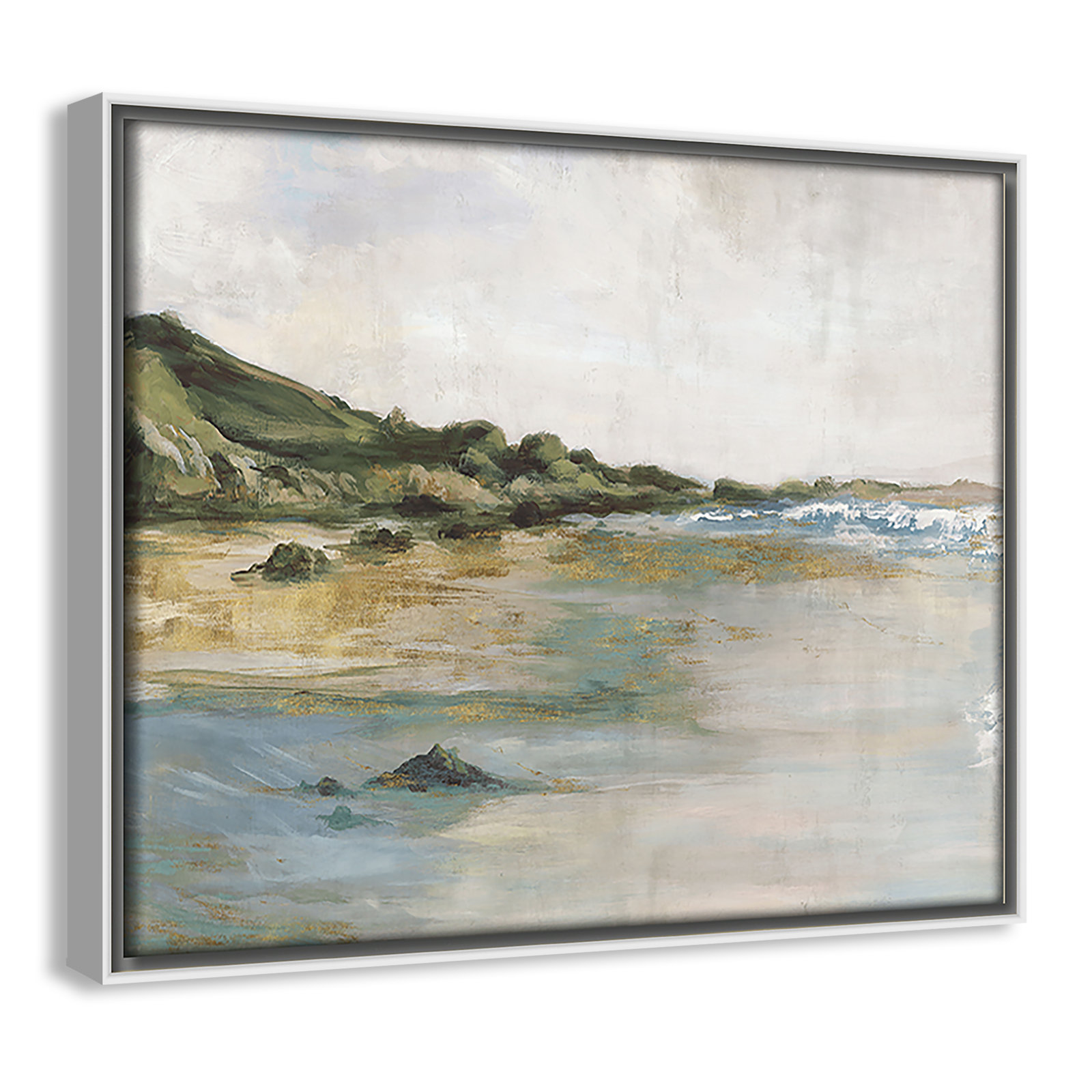 Cordoba "Tide's Edge" Print, 9.5" H x 11.5" W, White
