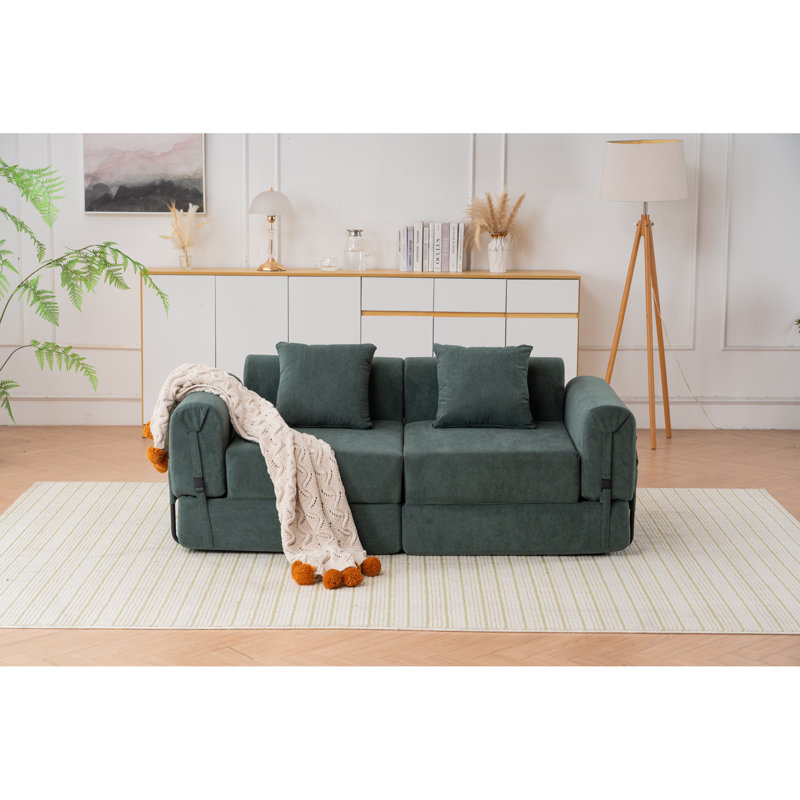 Canapé inclinable modulaire en mélange de polyester