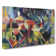 Deer In The Flower Garden by Franz Marc - Wrapped Canvas Painting