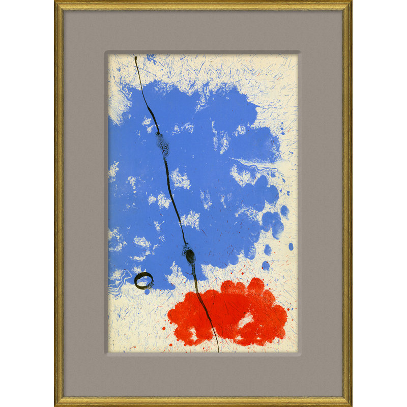 «Blue Splash», reproduction d'art sur papier encadré
