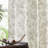Linen Blend Farmhouse Floral Curtains Semi Sheer French Country Curtain Panels-203347658-203347655