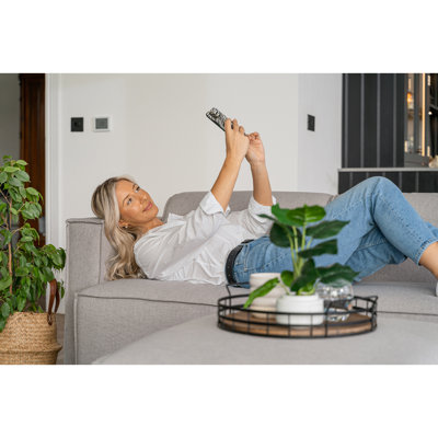 Ishah Module Sofa With 2 Ottoman Grey