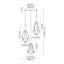 Odeya 3 - Light Black Cluster Pendant