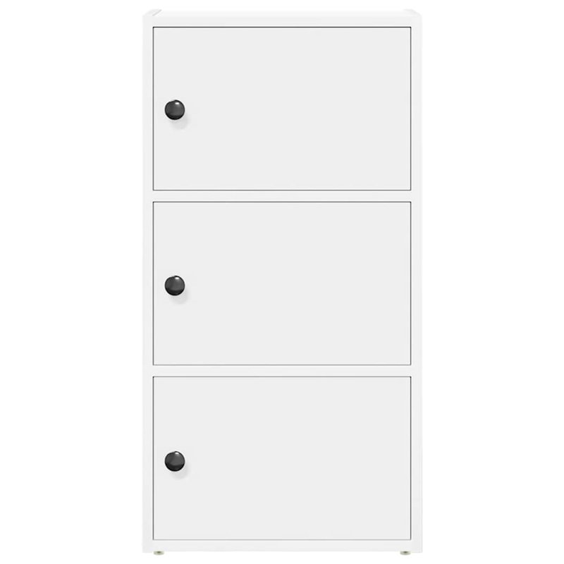 Shanetra 40cm W Bookcase, White, (3 Shelves) 77cmH x 40cmW x 24cmD