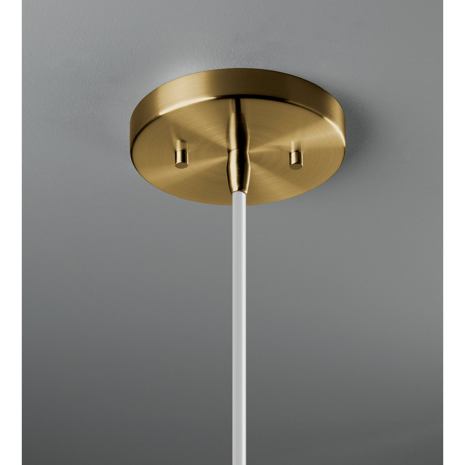Logan 1 - Light Single Cone Pendant, Antique Brass, Carbon Matte Black, LED (Integrated)