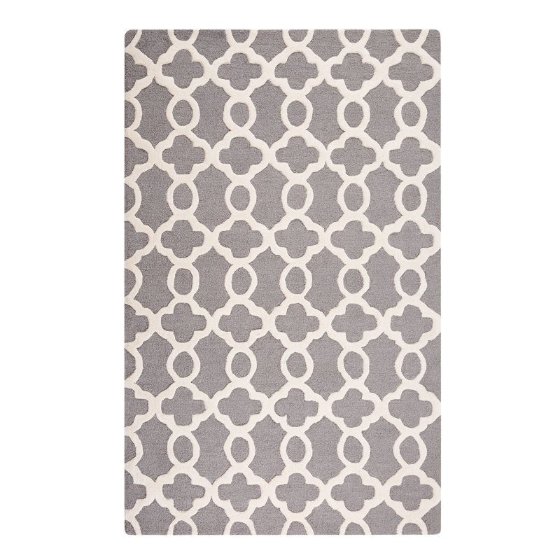 Zile Geometric Wool Hand Woven Area Rug, Rectangle 140 x 200cm
