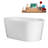 51" Streamline Soaking Freestanding Tub and Tray With Internal Drain-101686215