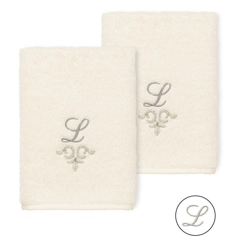 Monica Turkish Cotton Washcloth, Cream, L