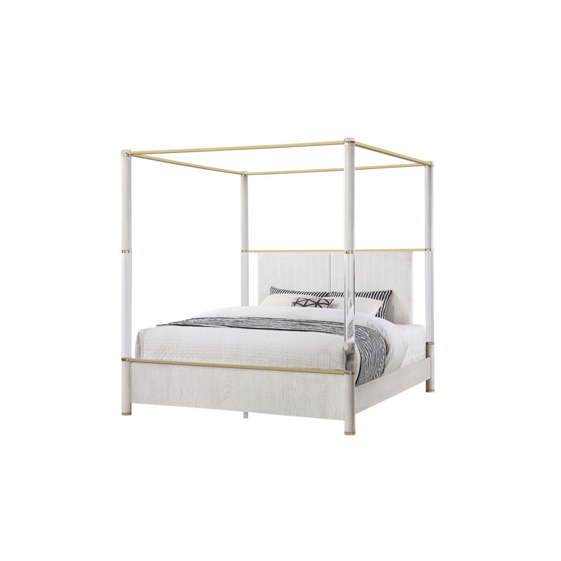 Malco King Oak Four Post Bed, King