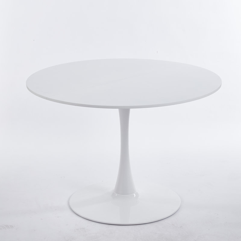 Table tulipe de 42,1 po de couleur blanche