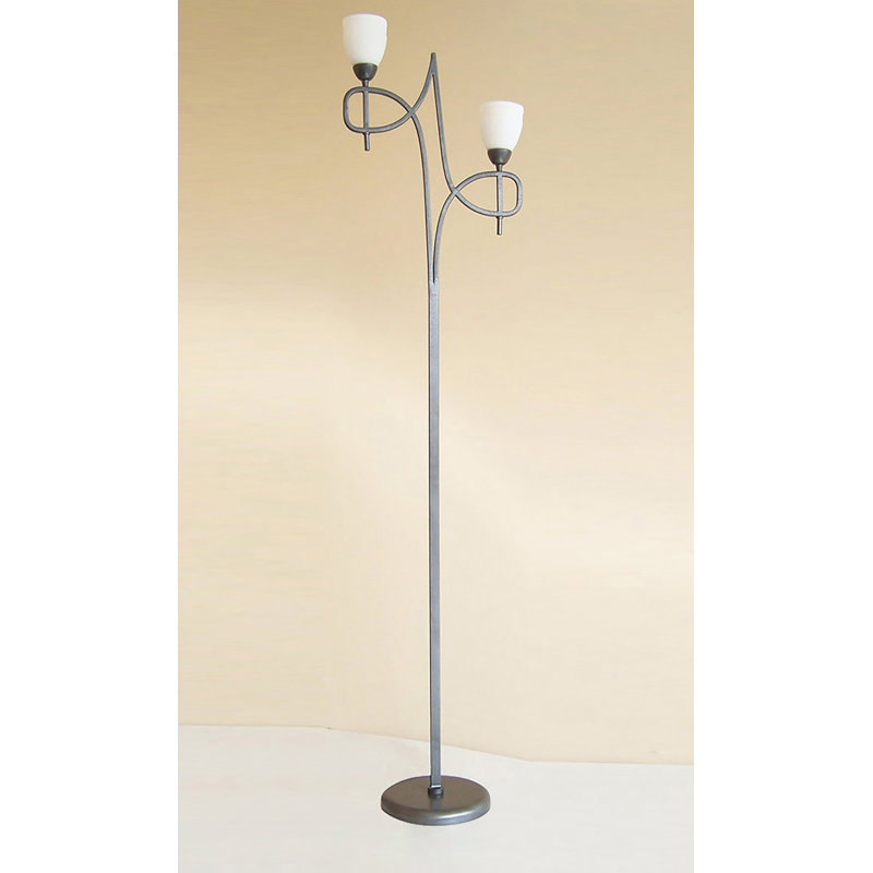 Dinah 145cm Novelty Floor Lamp, Pewter