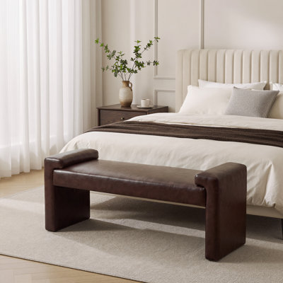 43.3" W Upholstered Bedroom Bench