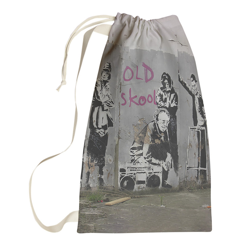 Fabric Laundry Bag, Large (36" H x 28" W x 1" D)