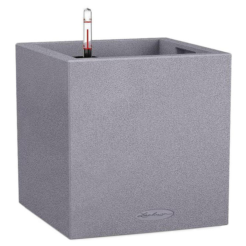 Canto Planter Box, Stone Grey, 30cm H x 30cm W x 30cm D