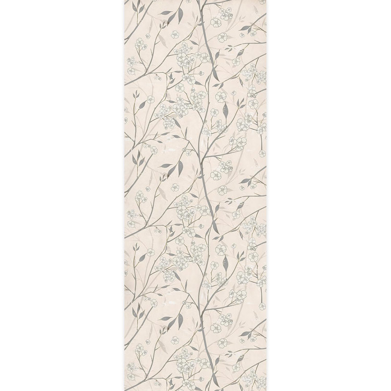 Bordure florale pelez et collez, L 132 po x l 48 po