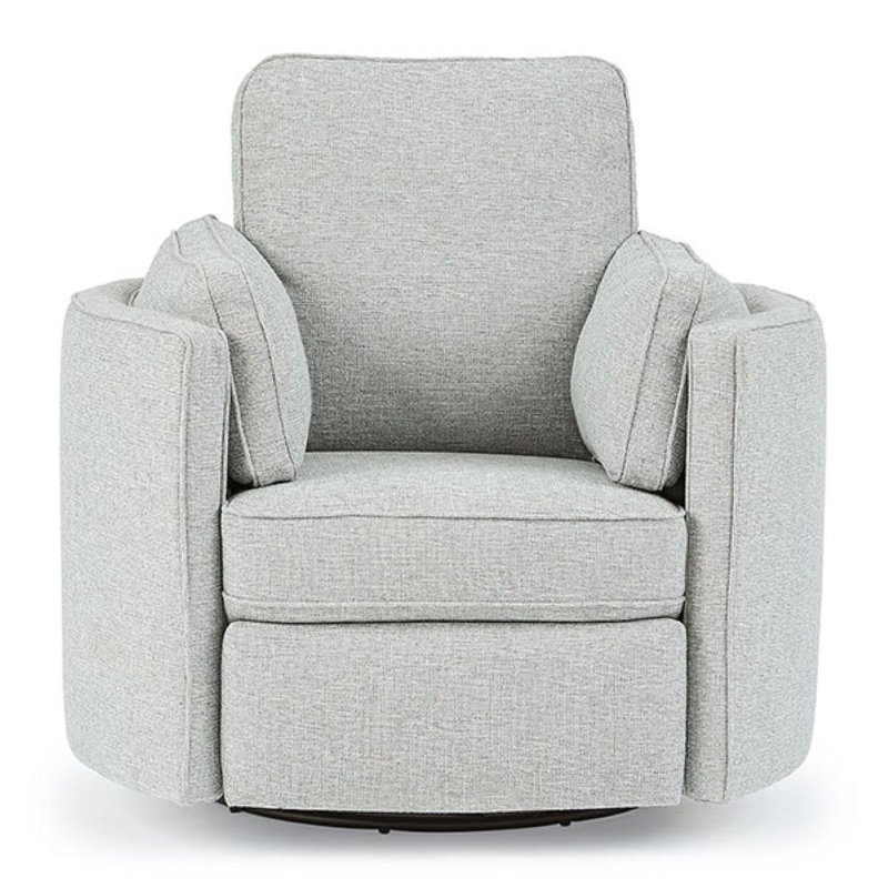 Fauteuil inclinable Vedika, Chenille radicale gris cendre performance, Manuel