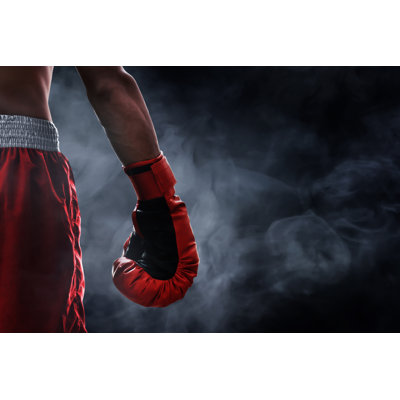 Red Boxing Glove - Wrapped Canvas Print